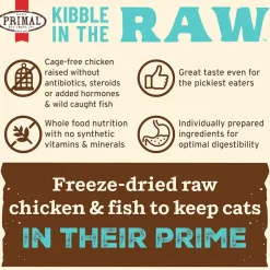 Primal Feline Kibble in the Raw Freeze-Dried Cat Food
