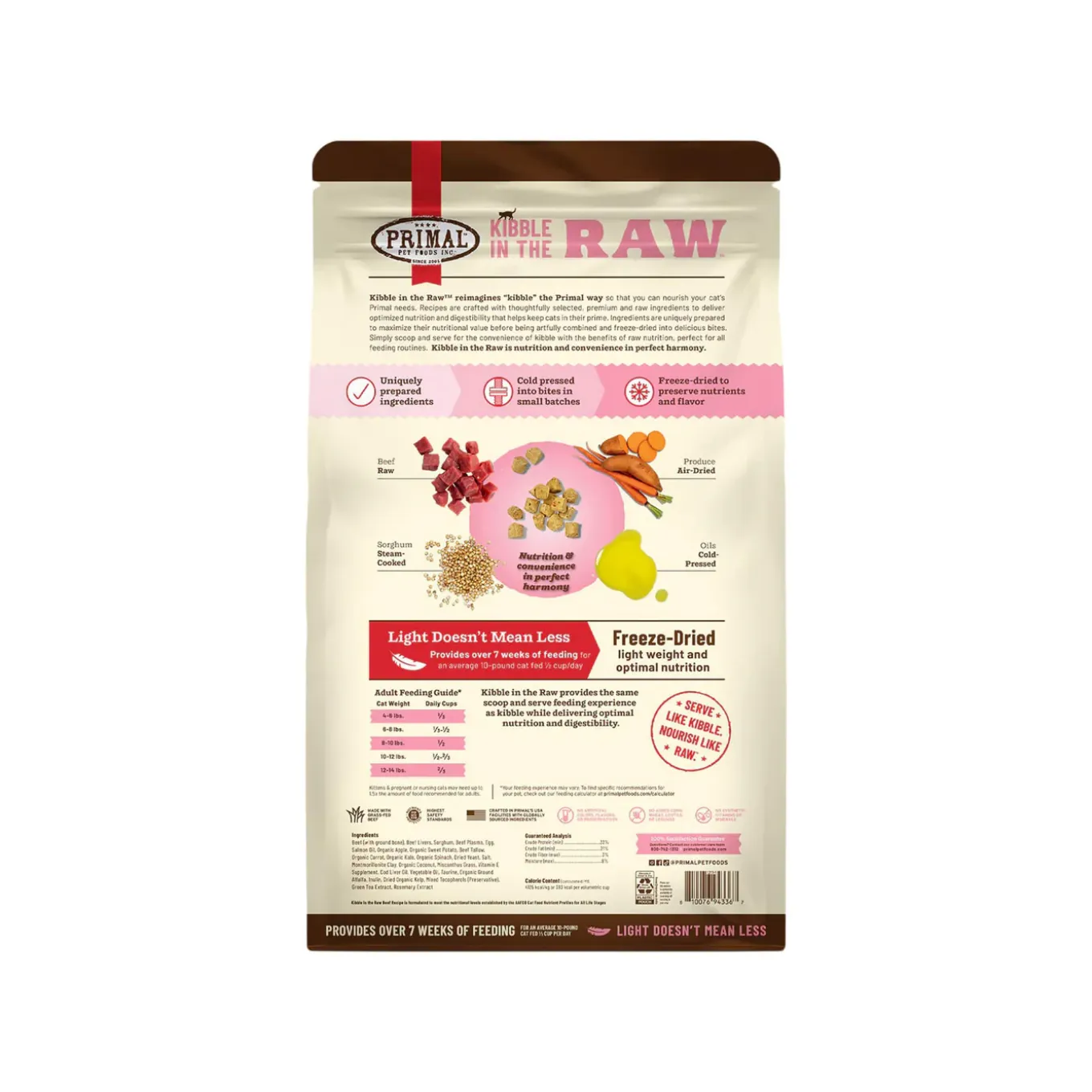 Primal Feline Kibble in the Raw Freeze-Dried Cat Food