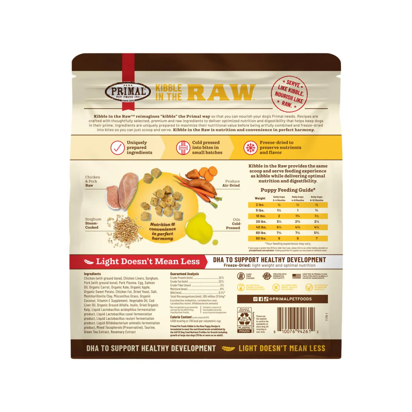 Primal Freeze-Dried Kibble in the Raw Puppy Food