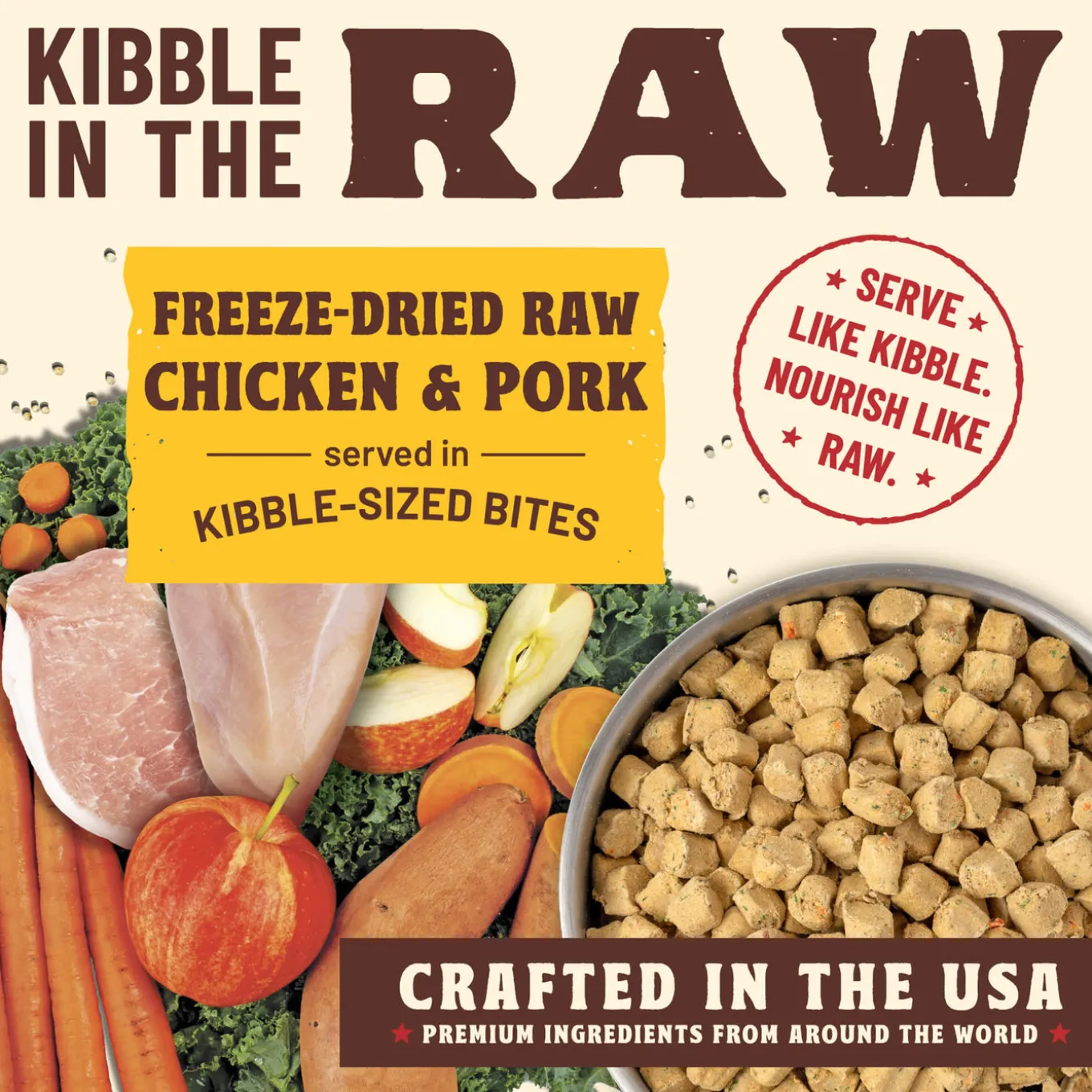 Primal Freeze-Dried Kibble in the Raw Puppy Food