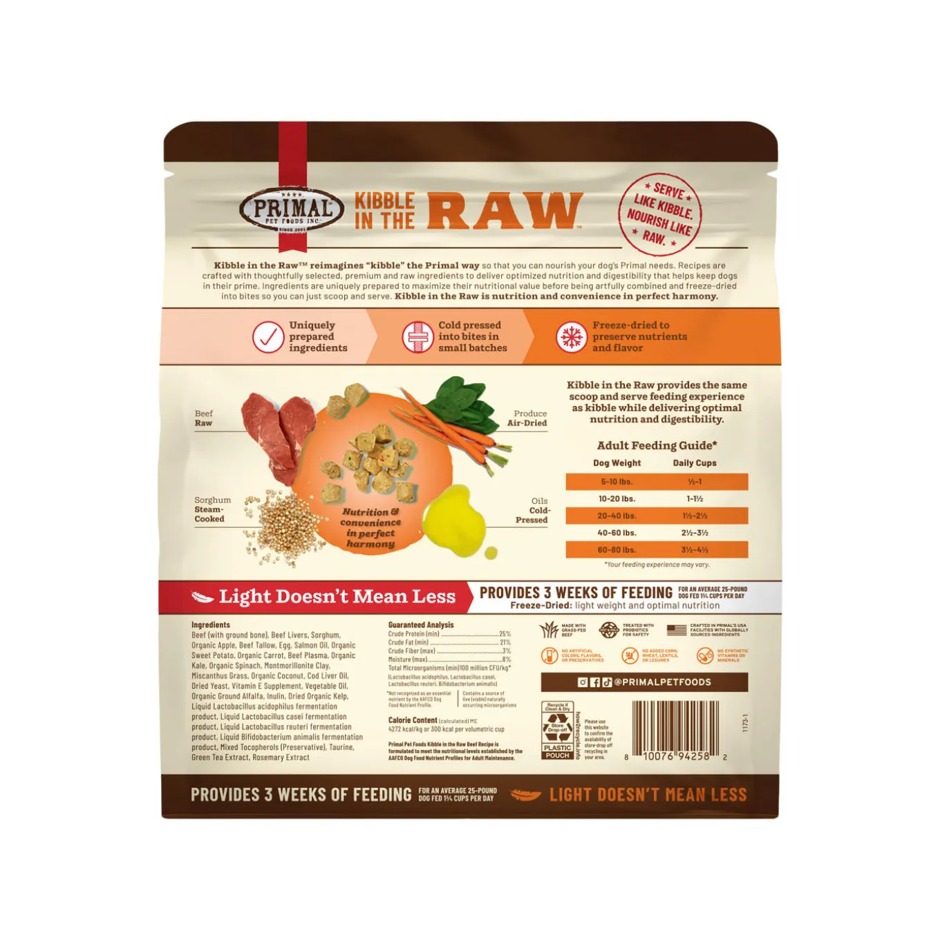 Primal Kibble in the Raw Freeze-Dried Dog Food