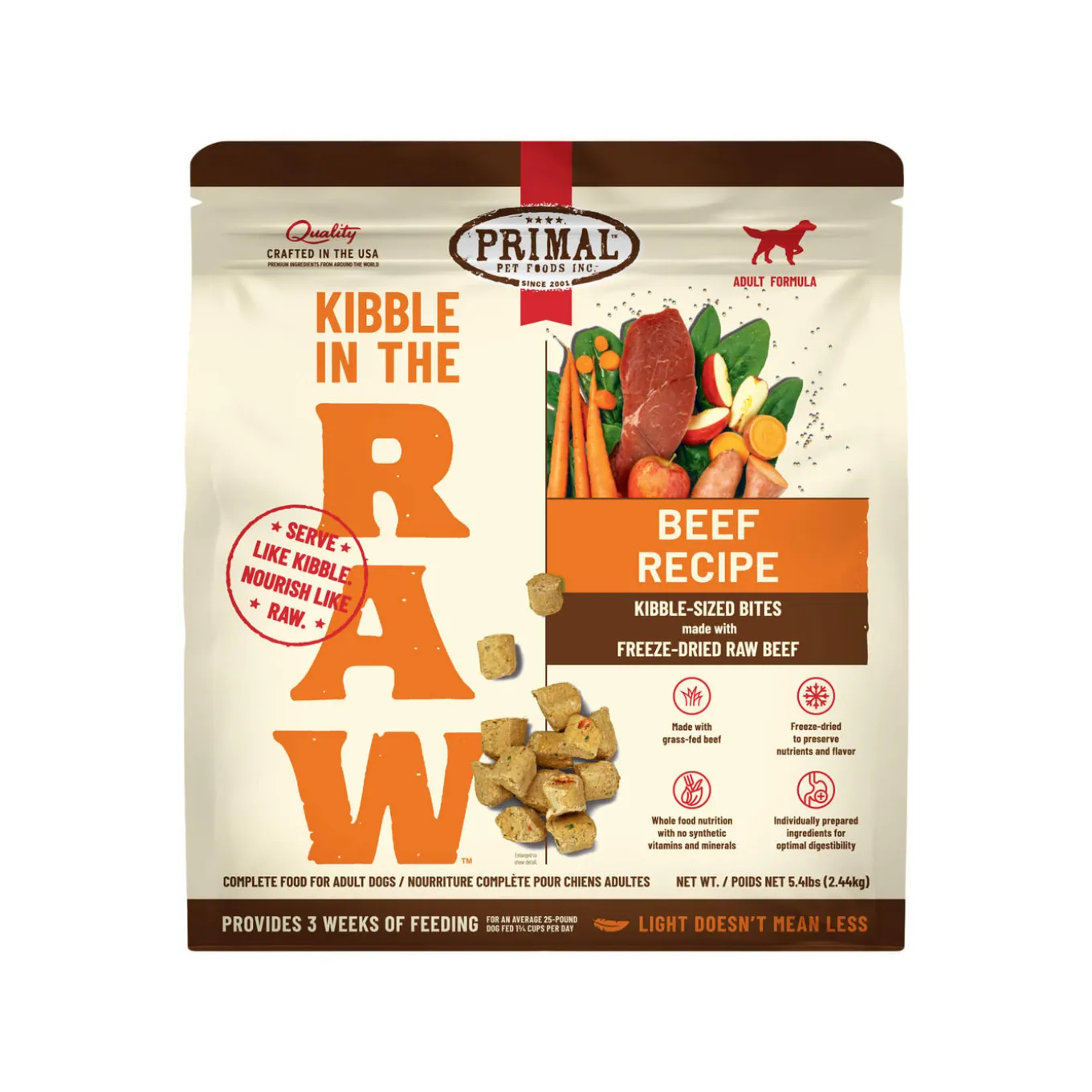 Primal Kibble in the Raw Freeze-Dried Dog Food