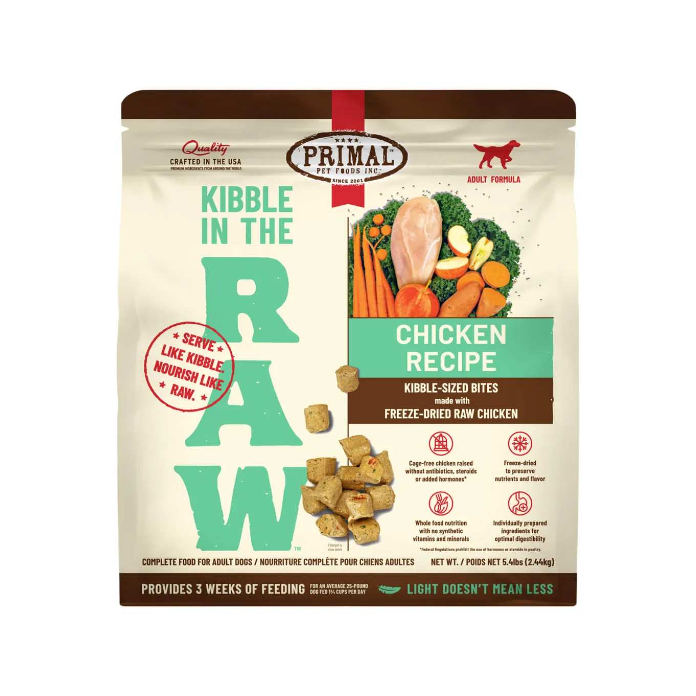 Primal Kibble in the Raw Freeze-Dried Dog Food
