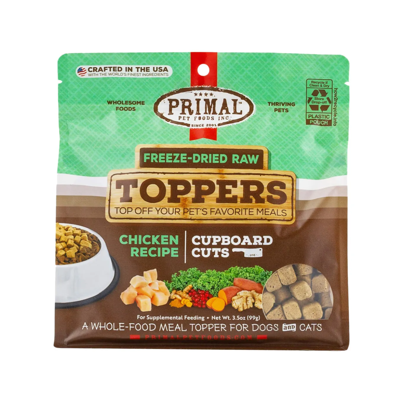 Primal Pet Foods Cupboard Cuts Freeze Dried Cat & Dog Food Topper