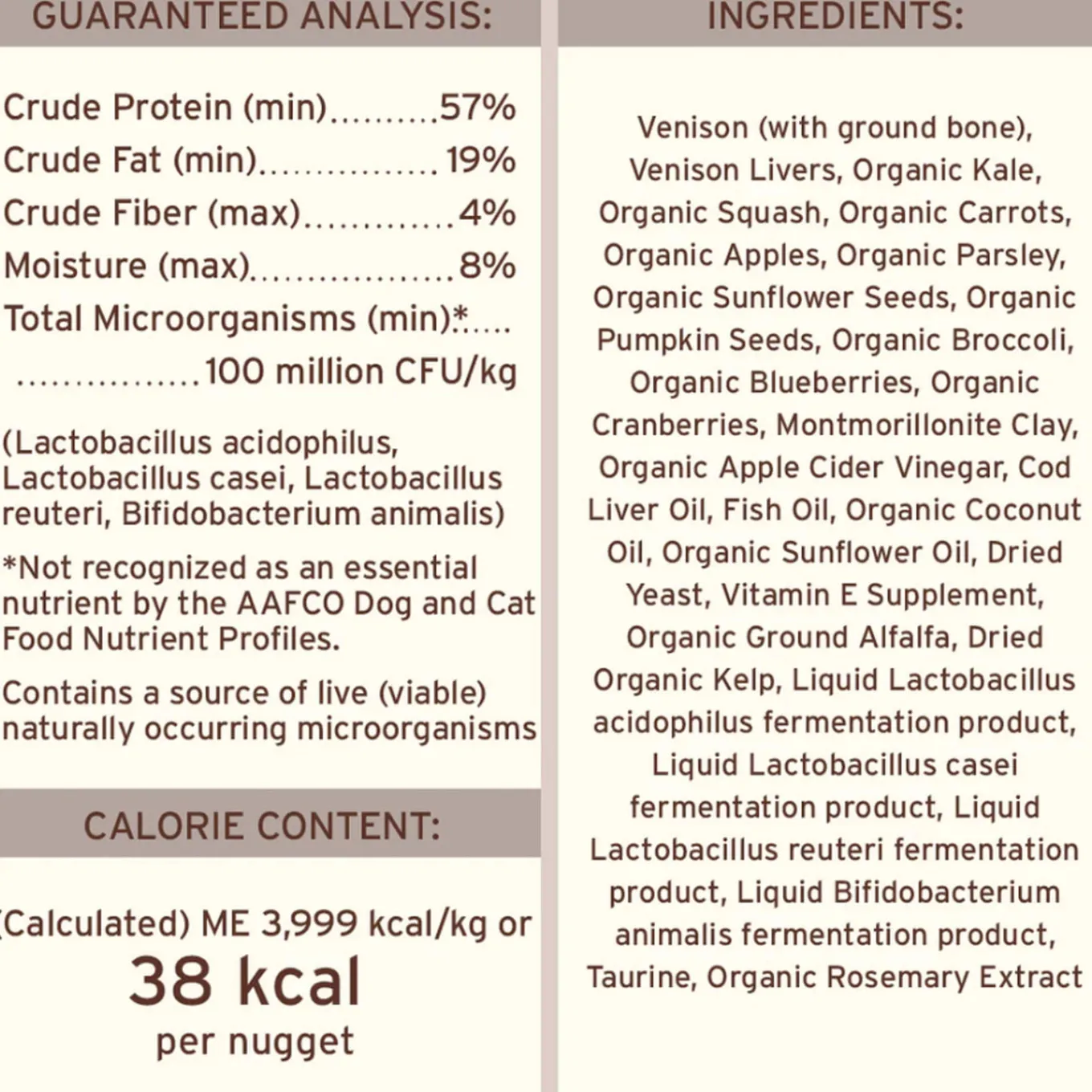 Primal Pet Foods Freeze-Dried Nuggets Dog Food