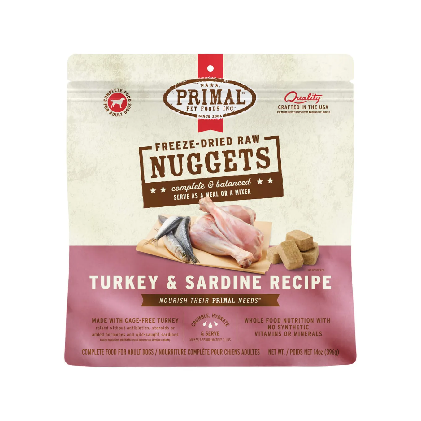 Primal Pet Foods Freeze-Dried Nuggets Dog Food