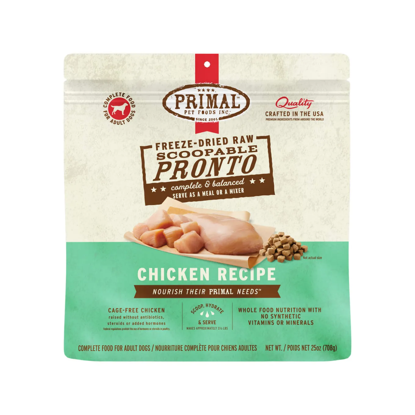 Primal Pet Foods Pronto Freeze-Dried Raw Dog Food