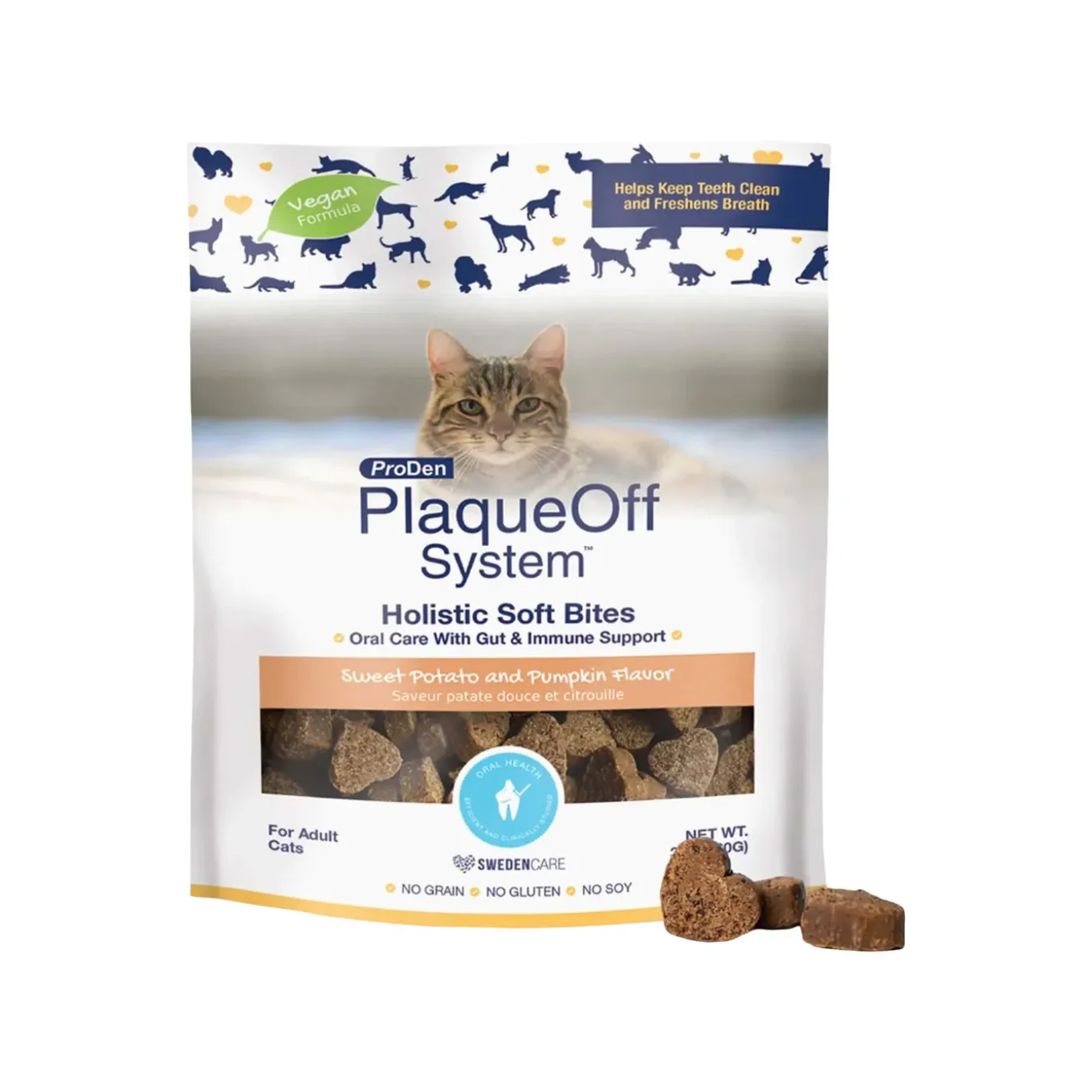 Proden PlaqueOff Oral & Gut Support Soft Bites for Cats