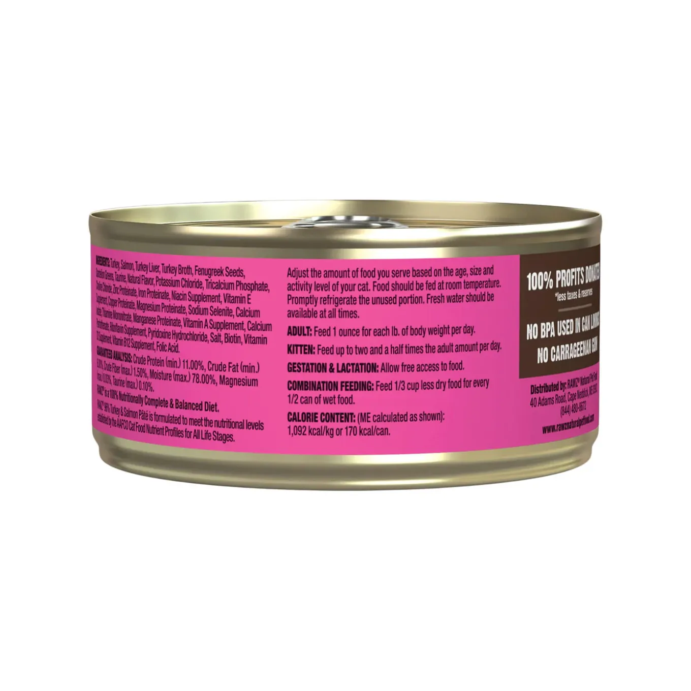 RAWZ 96% High Meat Formula Wet Cat Food
