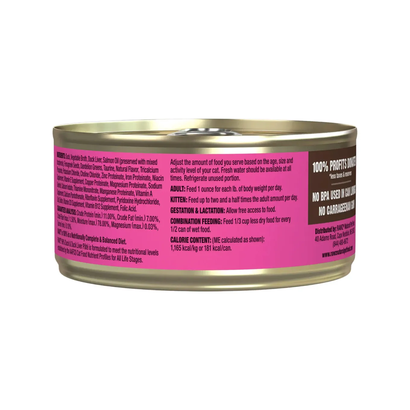 RAWZ 96% High Meat Formula Wet Cat Food