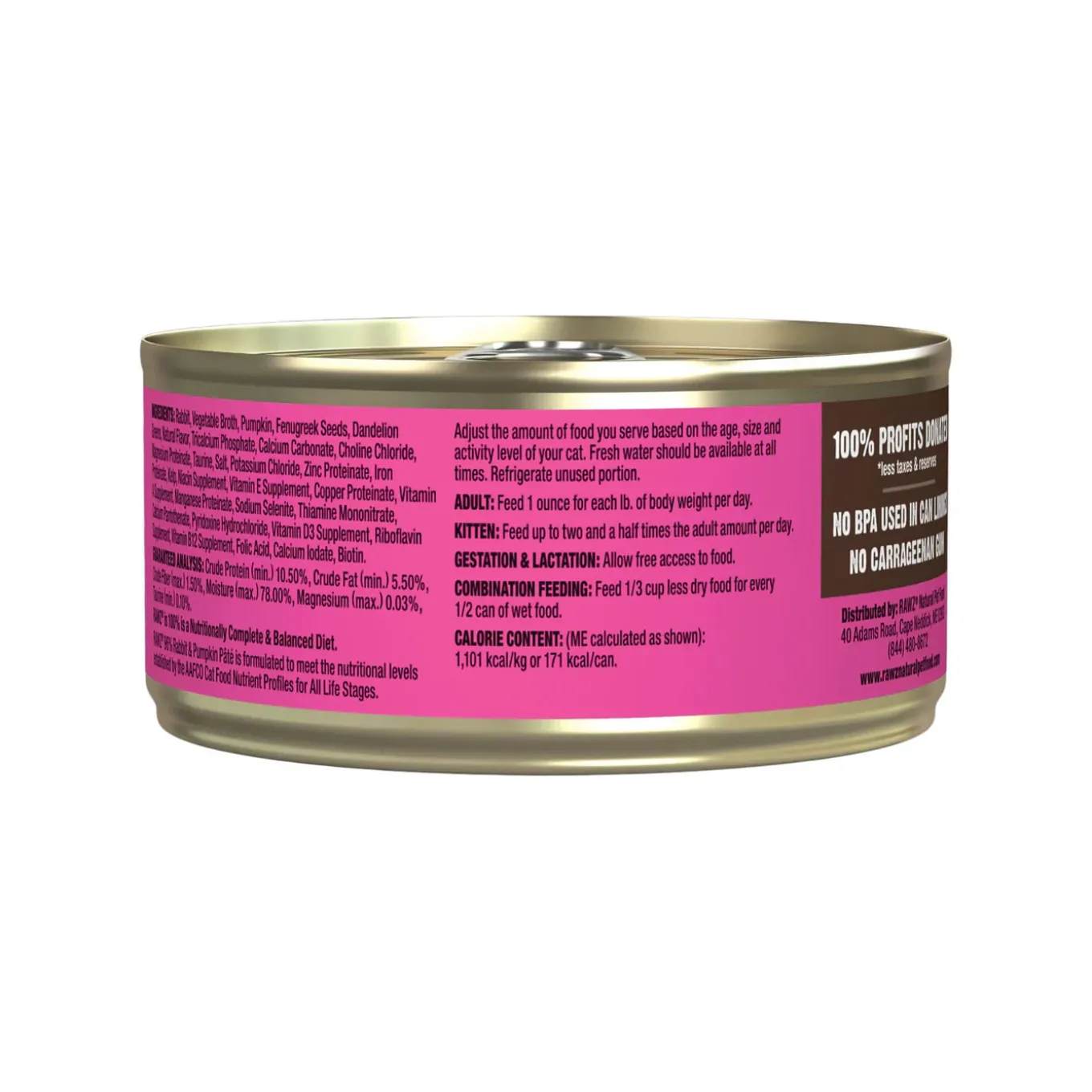 RAWZ 96% High Meat Formula Wet Cat Food