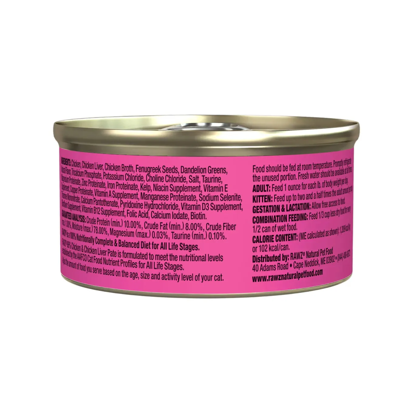 RAWZ 96% High Meat Formula Wet Cat Food