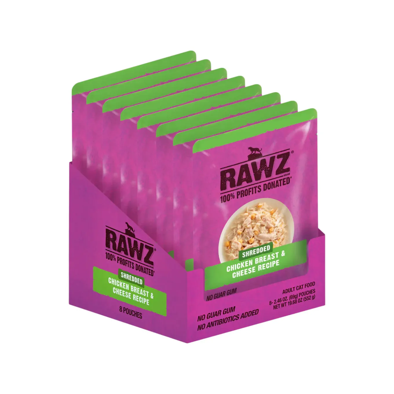 RAWZ Shredded Grain Free Wet Cat Food Pouches