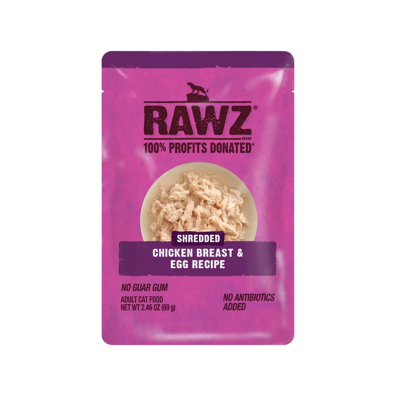RAWZ Shredded Grain Free Wet Cat Food Pouches
