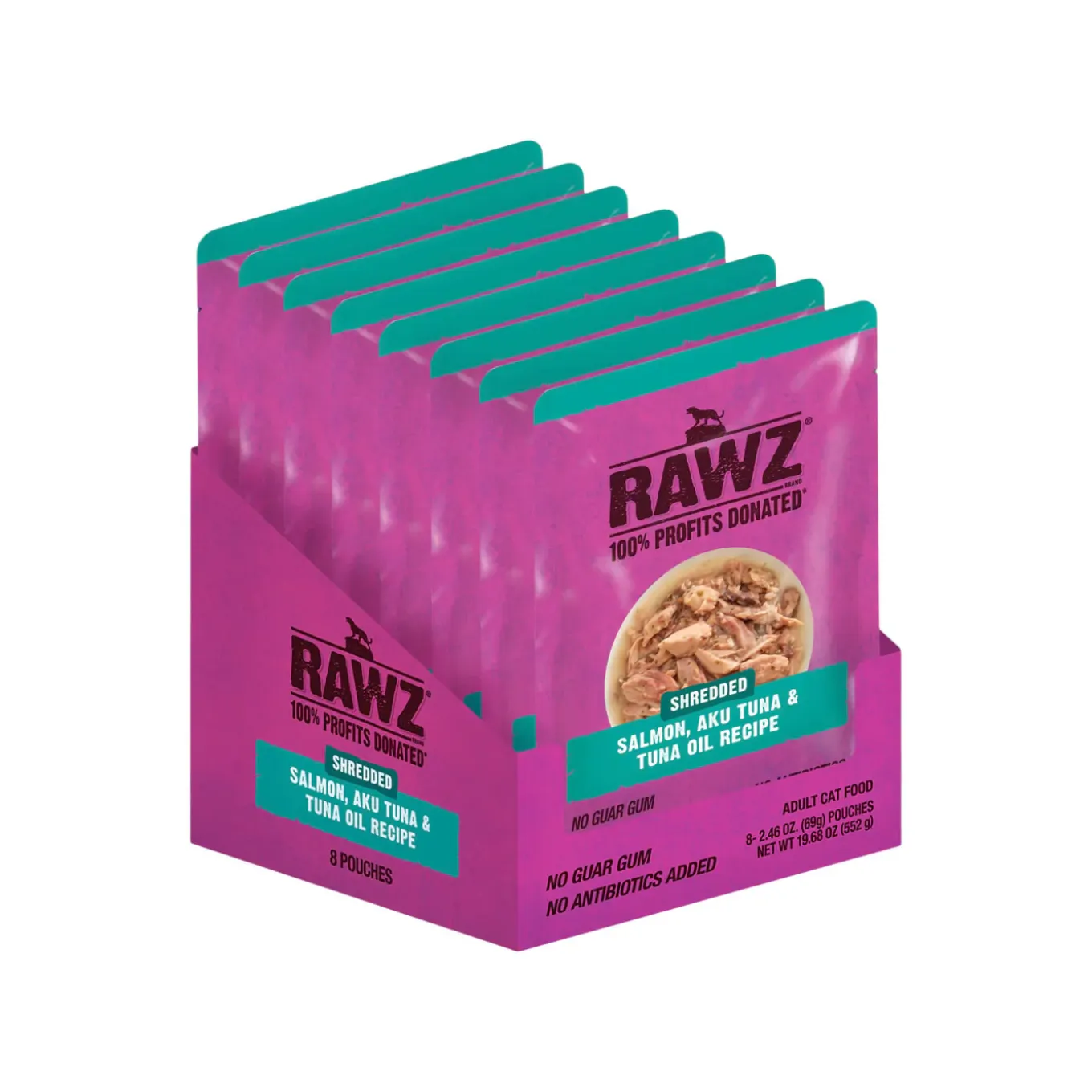 RAWZ Shredded Grain Free Wet Cat Food Pouches