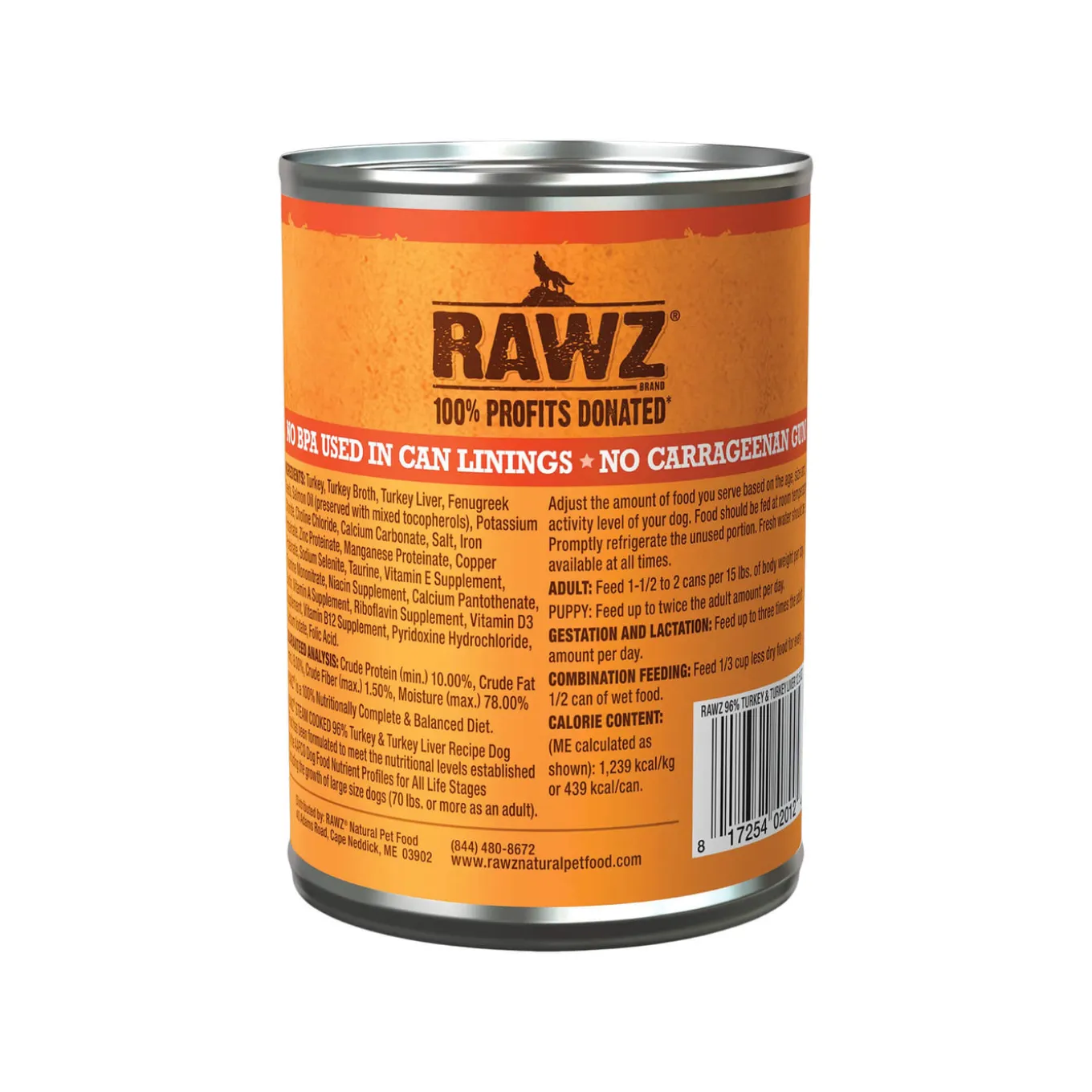 RAWZ 96% High Meat Formula Wet Dog Food