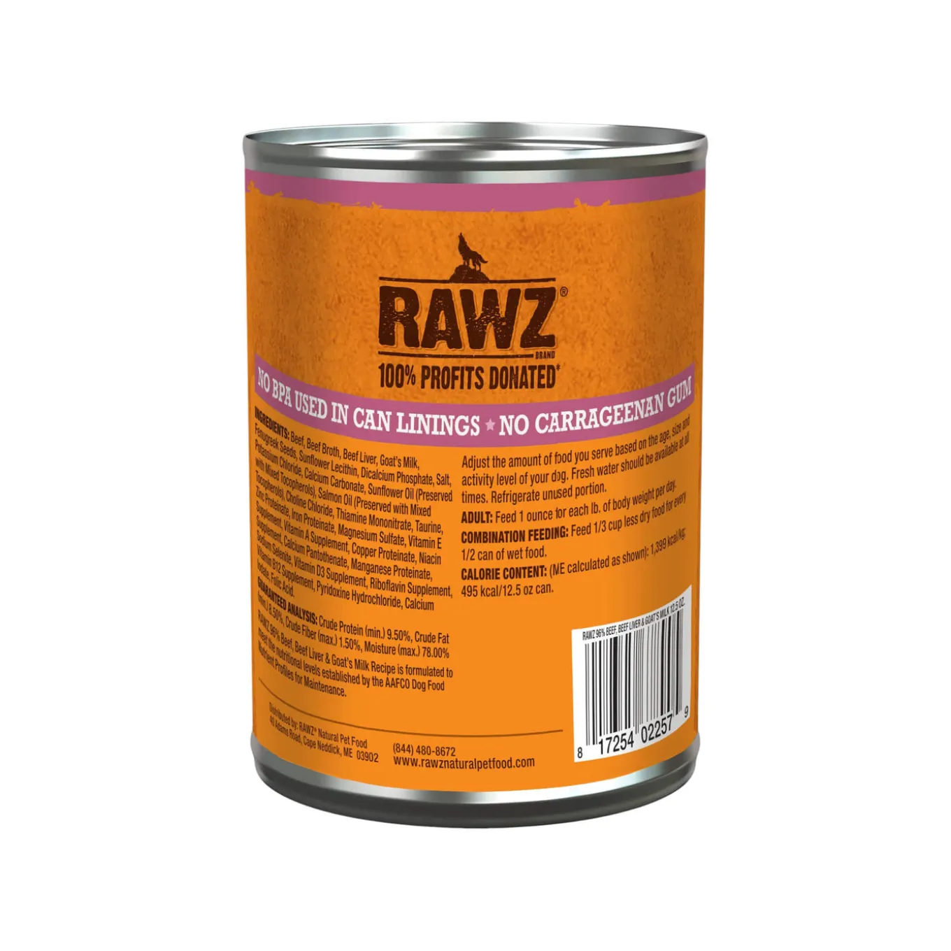 RAWZ 96% High Meat Formula Wet Dog Food