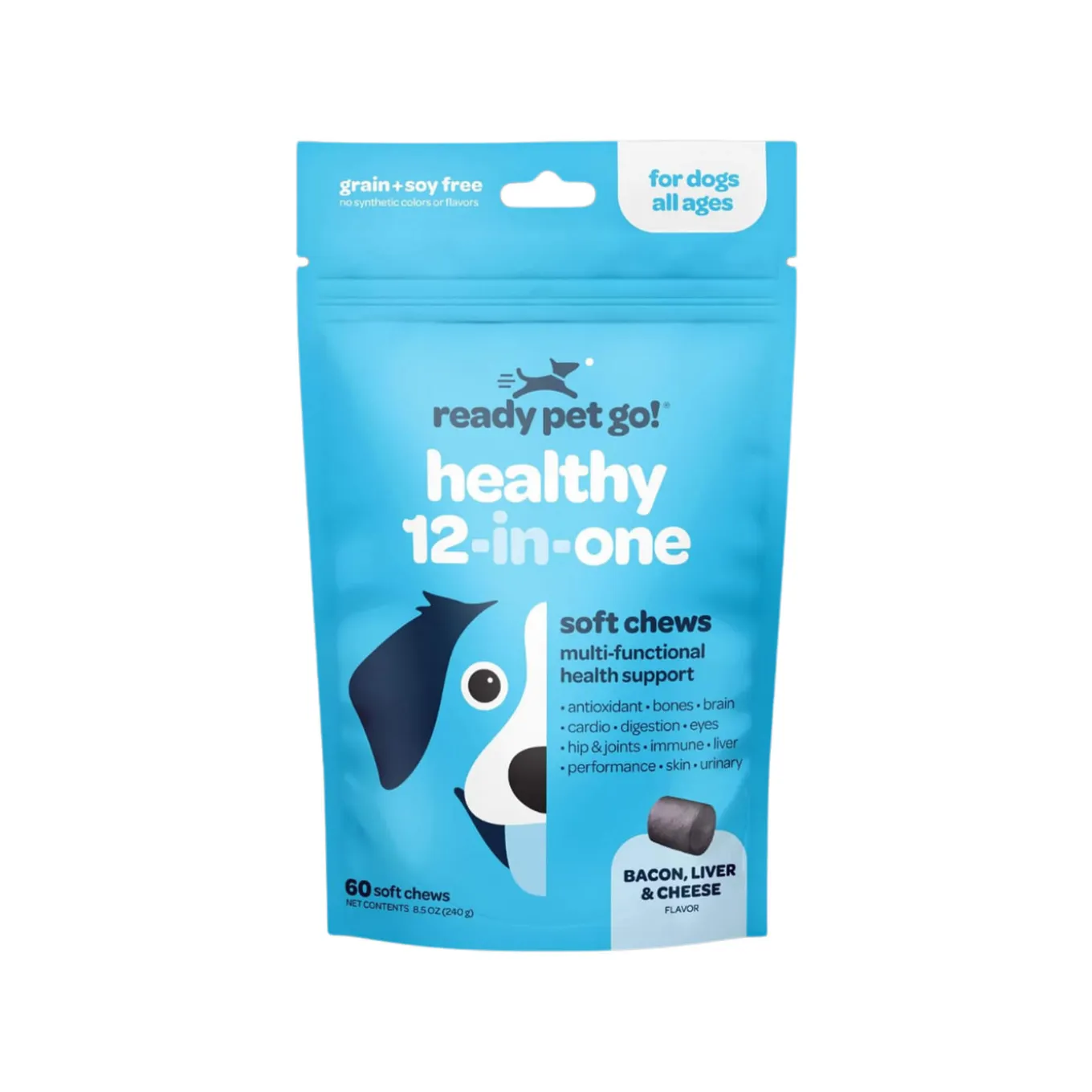 Ready Pet Go! Healthy 12-in-1 Multivitamin Supplement for Dogs