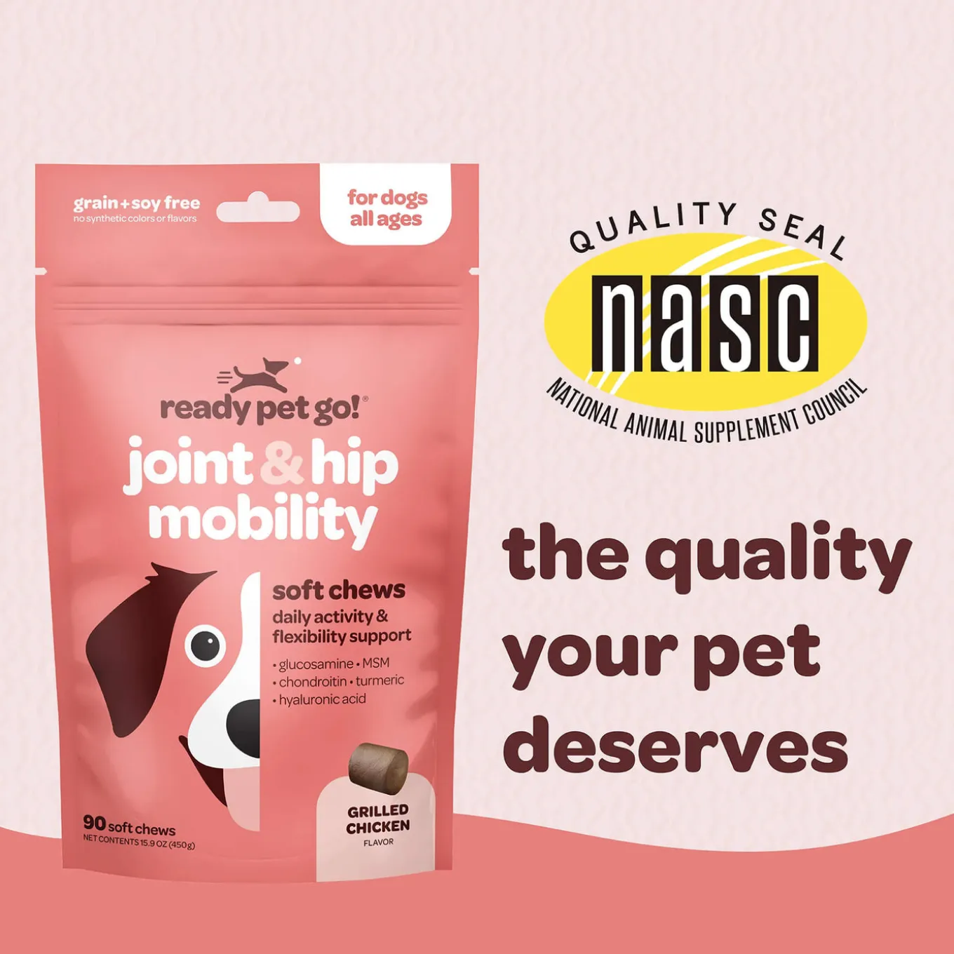 Ready Pet Go! Joint & Hip Mobility Supplement for Dogs