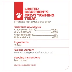 Scout & Zoe's Freeze Dried Ox Tails Dog Treats