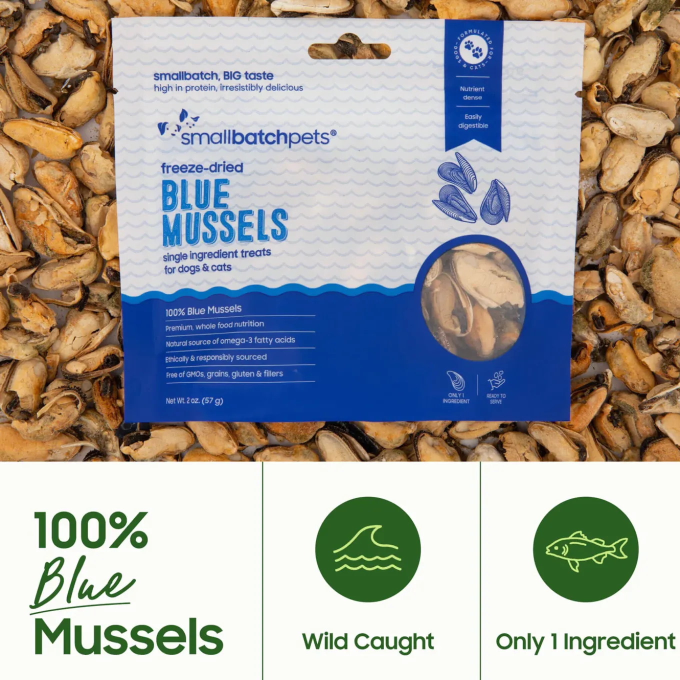Smallbatch Freeze Dried Fish Treats for Dogs & Cats