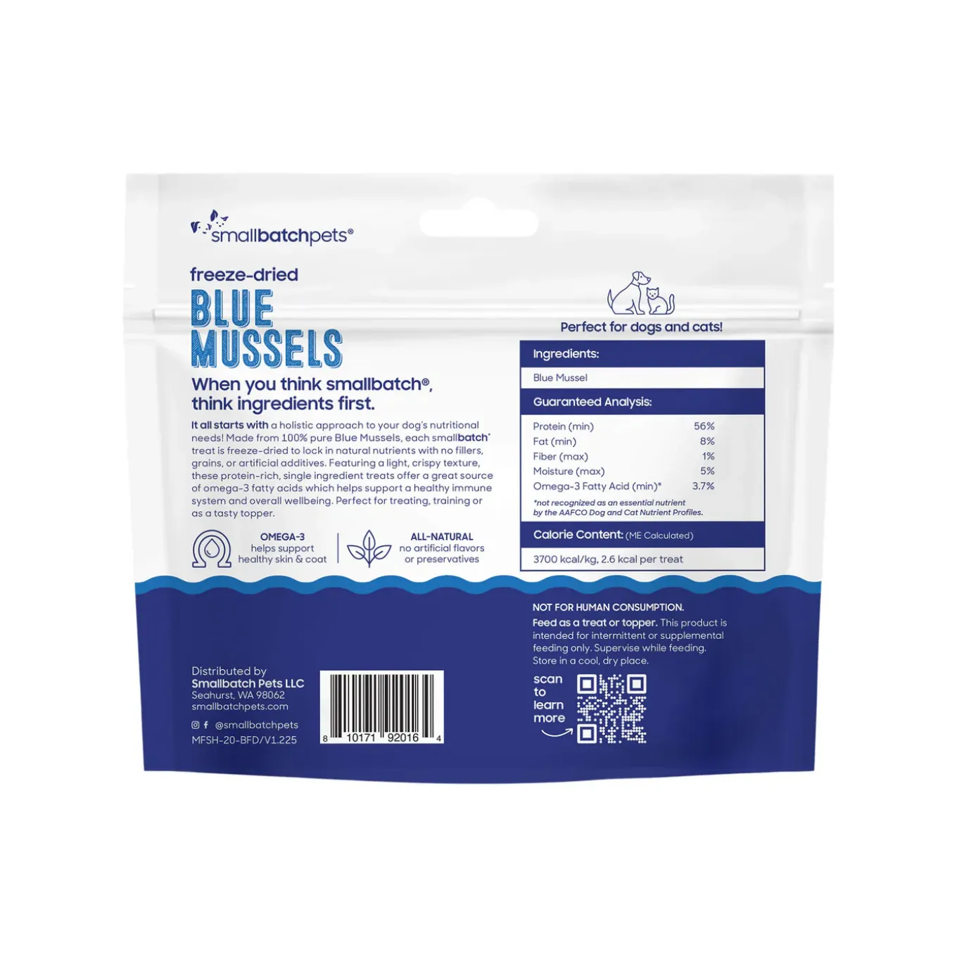 Smallbatch Freeze Dried Fish Treats for Dogs & Cats