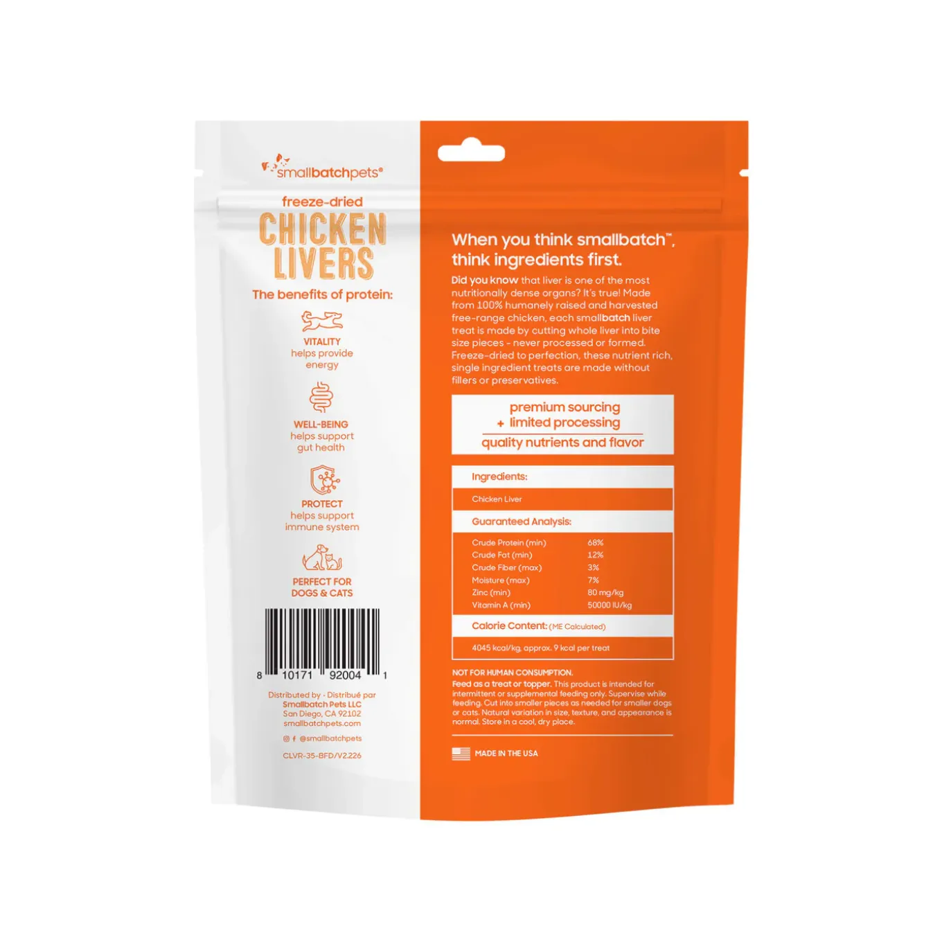 SmallBatch Freeze Dried Liver Treats for Dogs & Cats