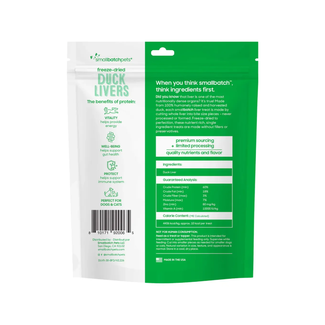 SmallBatch Freeze Dried Liver Treats for Dogs & Cats