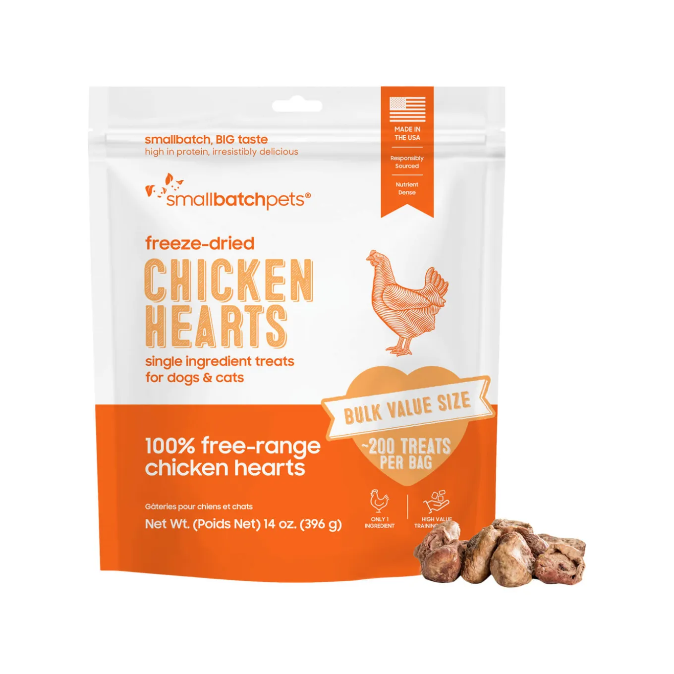 SmallBatch Freeze Dried Heart Treats