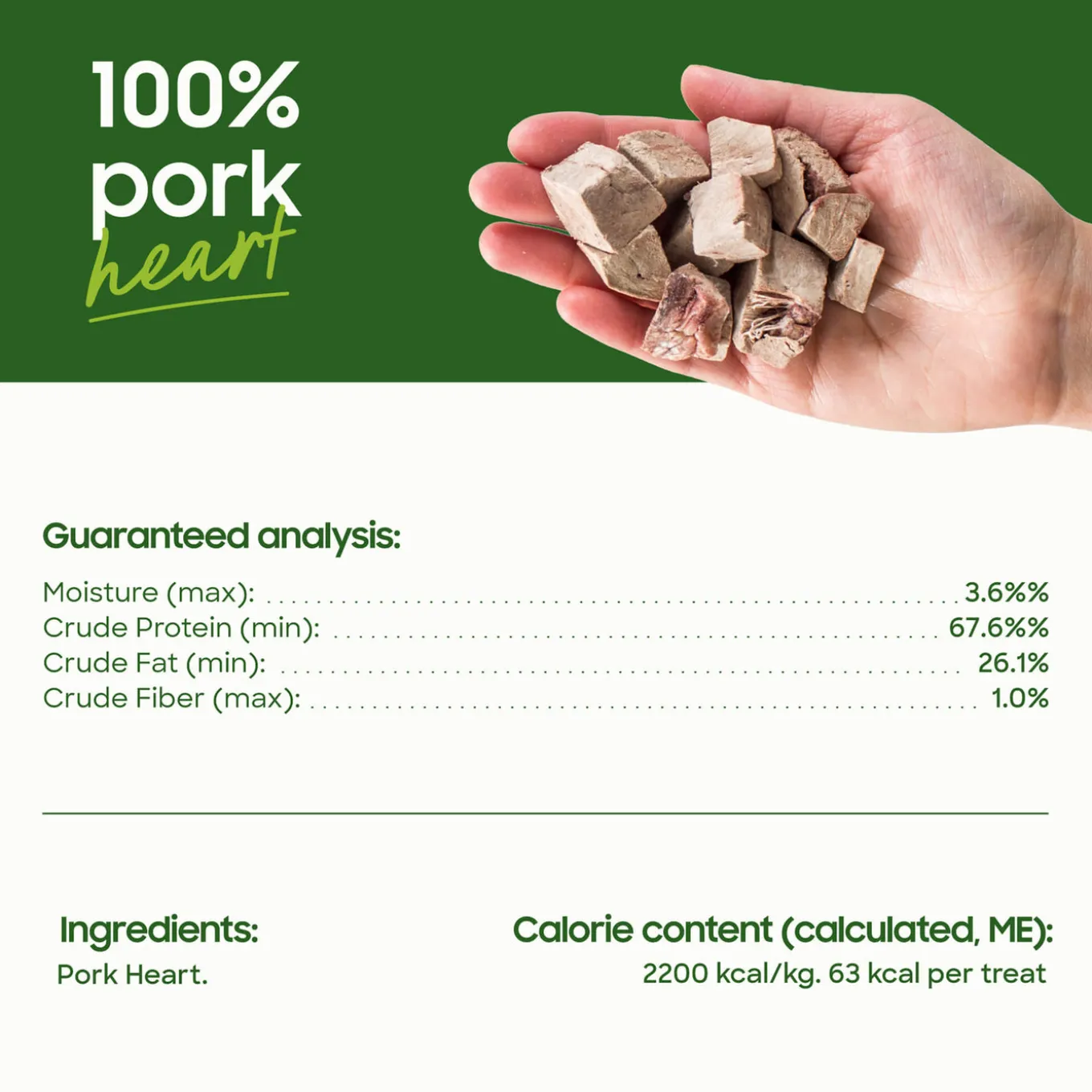 SmallBatch Freeze Dried Heart Treats
