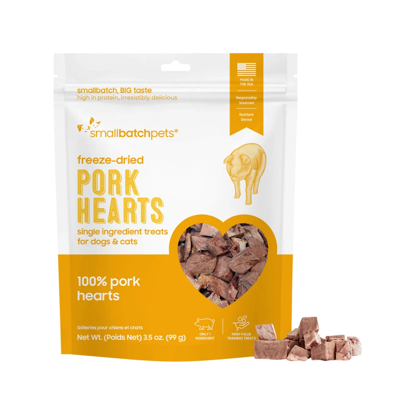 SmallBatch Freeze Dried Heart Treats