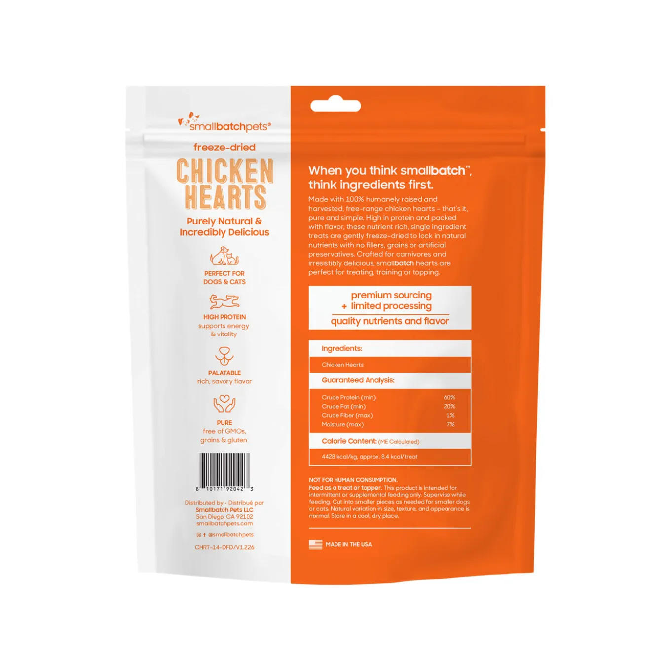 SmallBatch Freeze Dried Heart Treats