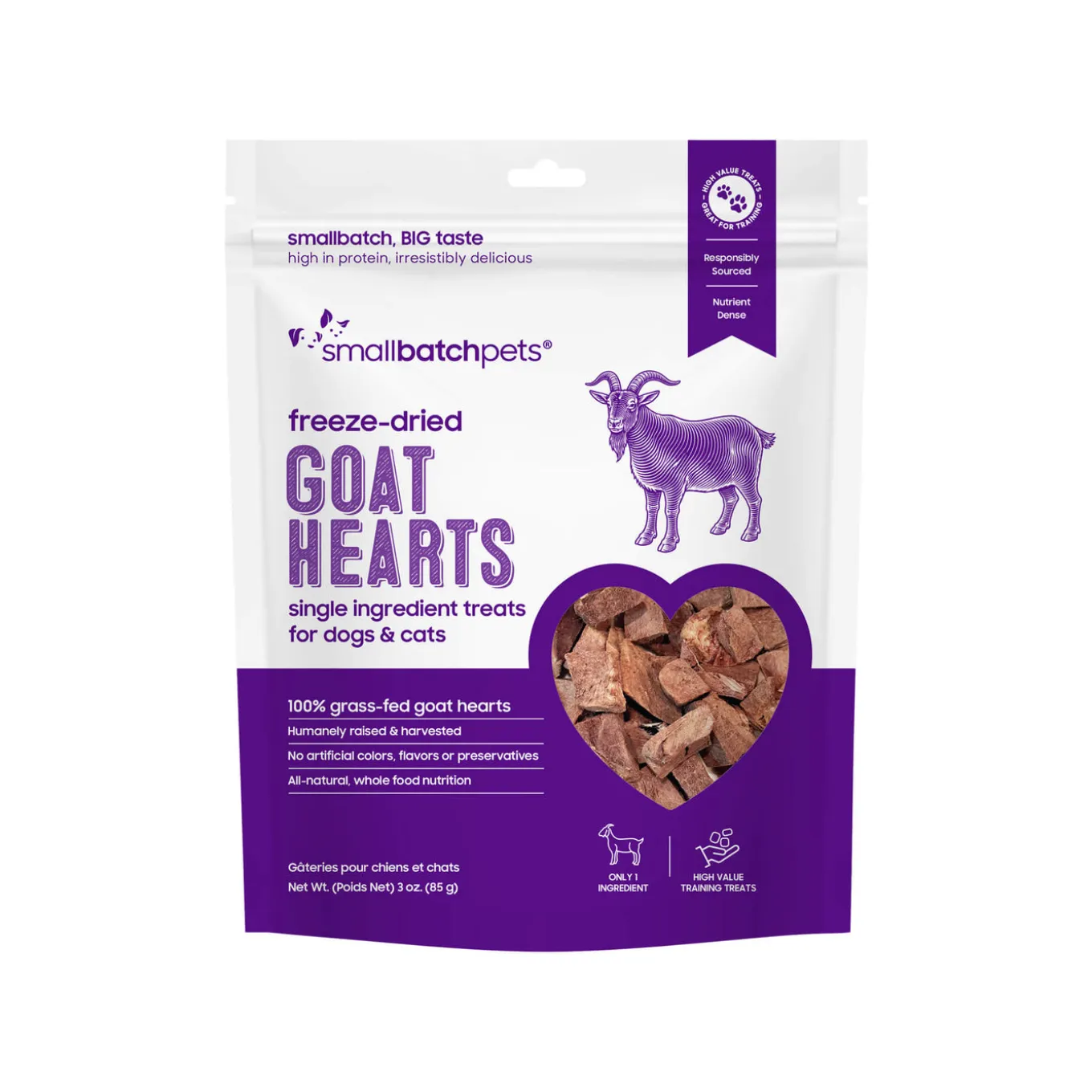 SmallBatch Freeze Dried Heart Treats