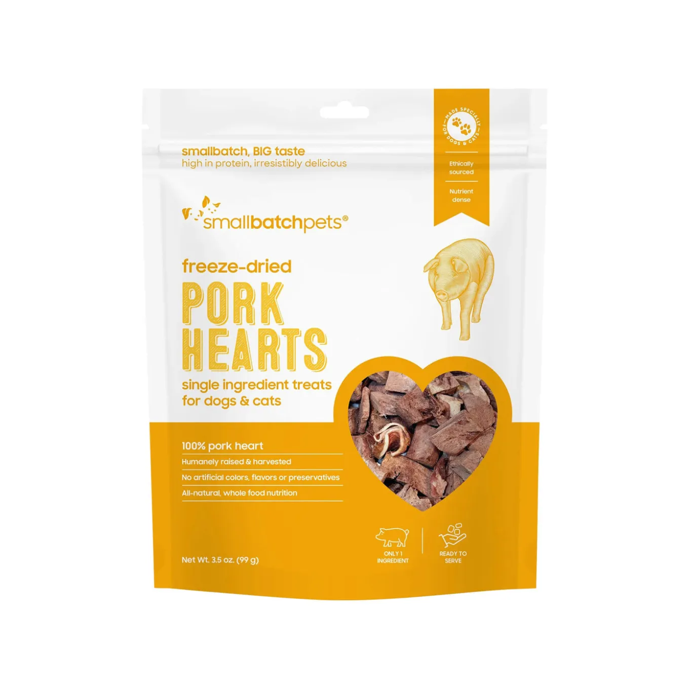 SmallBatch Freeze Dried Heart Treats