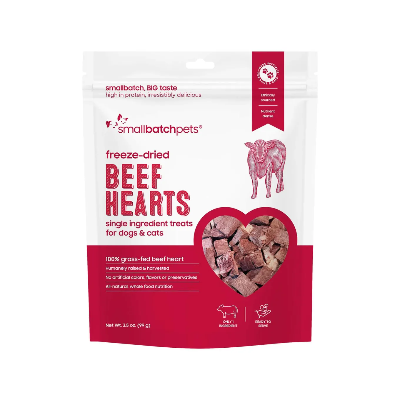 SmallBatch Freeze Dried Heart Treats
