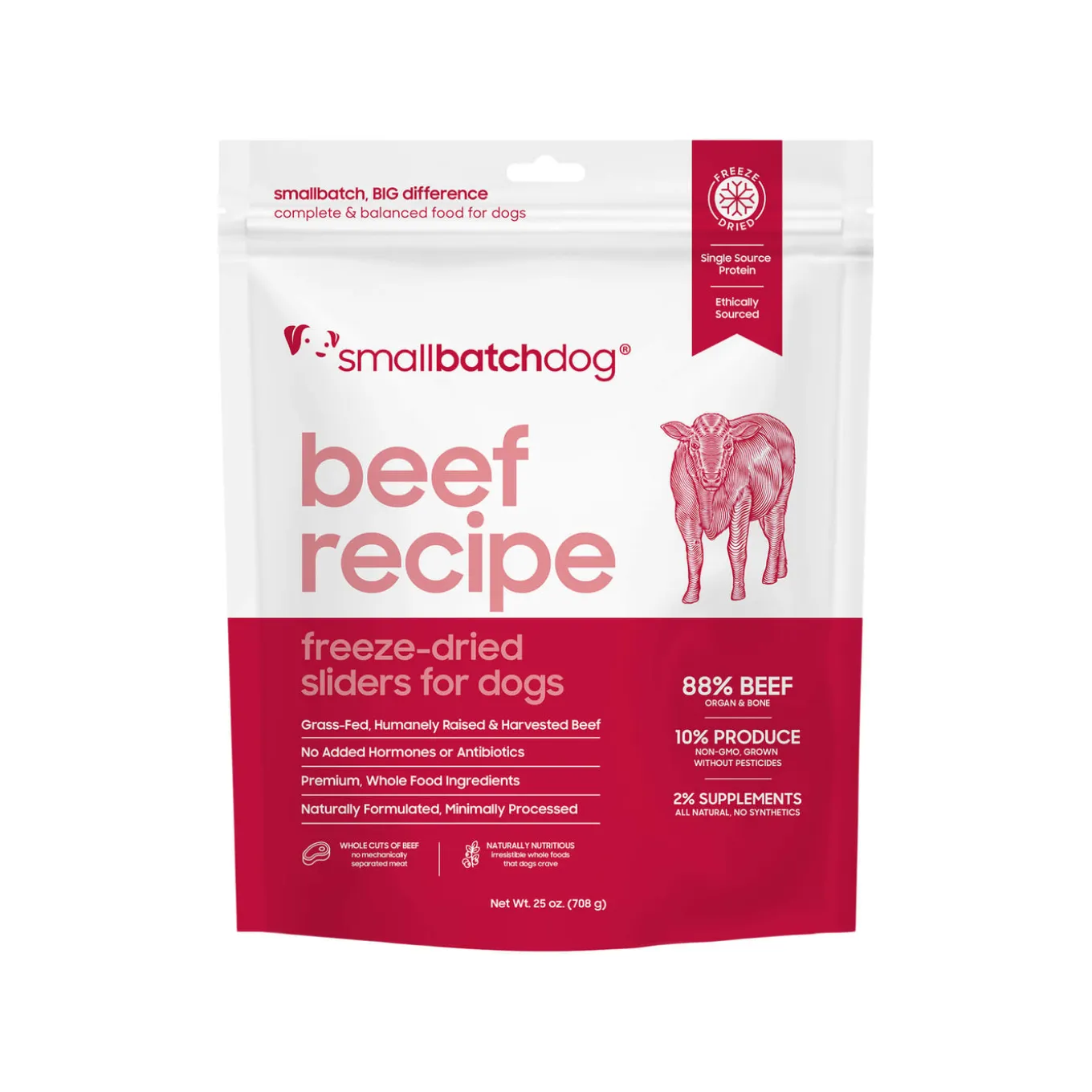 SmallBatch Sliders Freeze Dried Raw Dog Food
