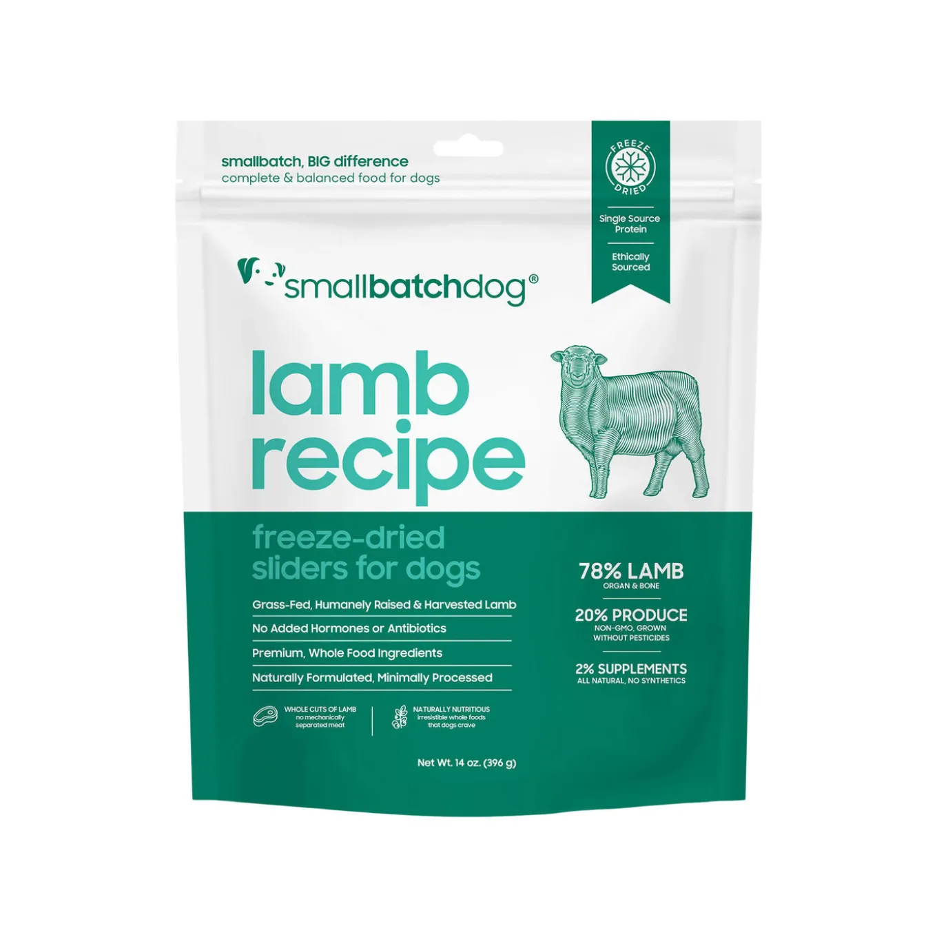 SmallBatch Sliders Freeze Dried Raw Dog Food