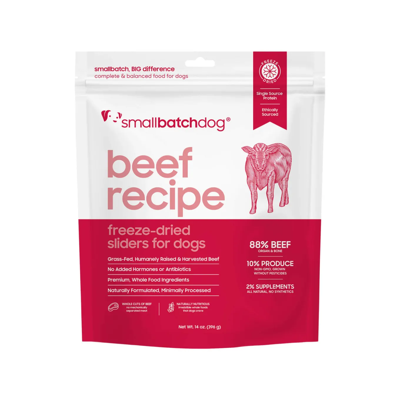 SmallBatch Sliders Freeze Dried Raw Dog Food