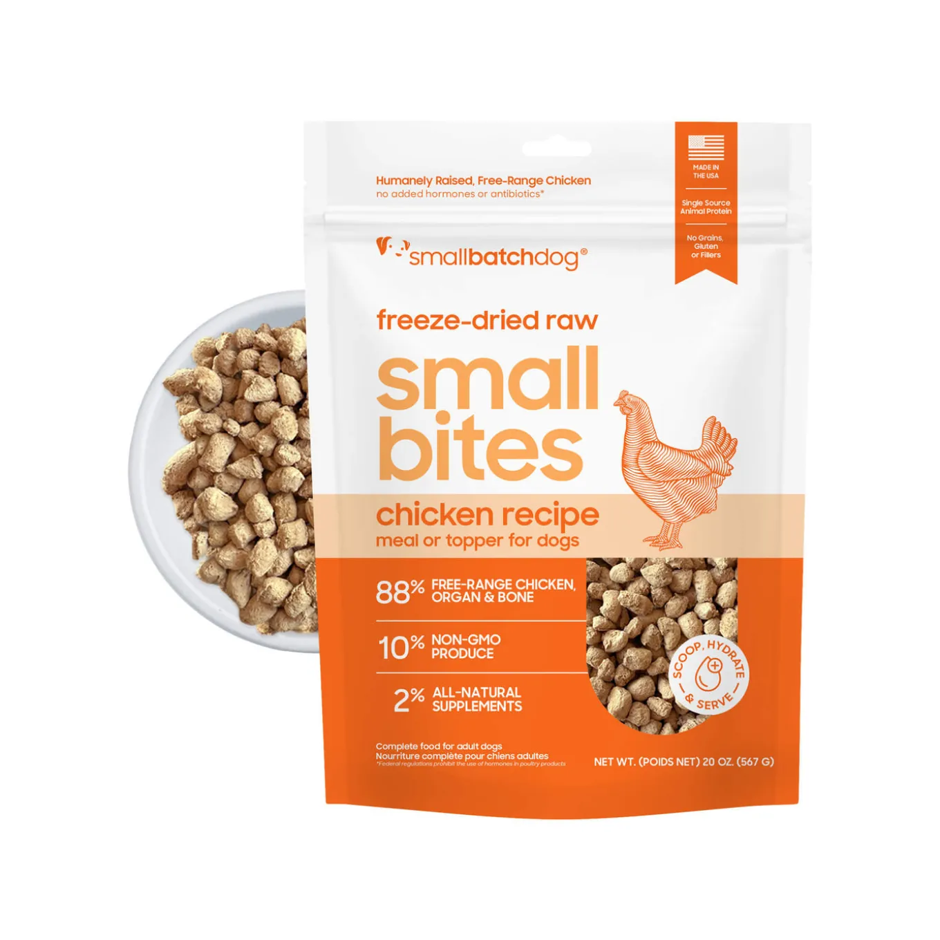 SmallBatch Small Bites Freeze Dried Dog Food