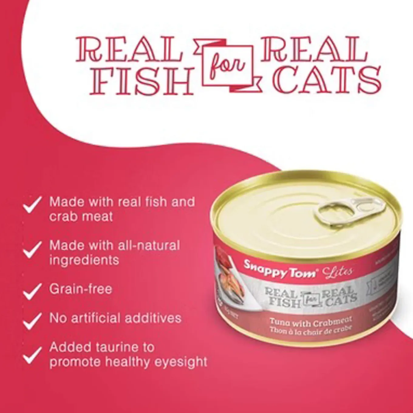 Snappy Tom Lites Grain Free Shredded Wet Cat Food