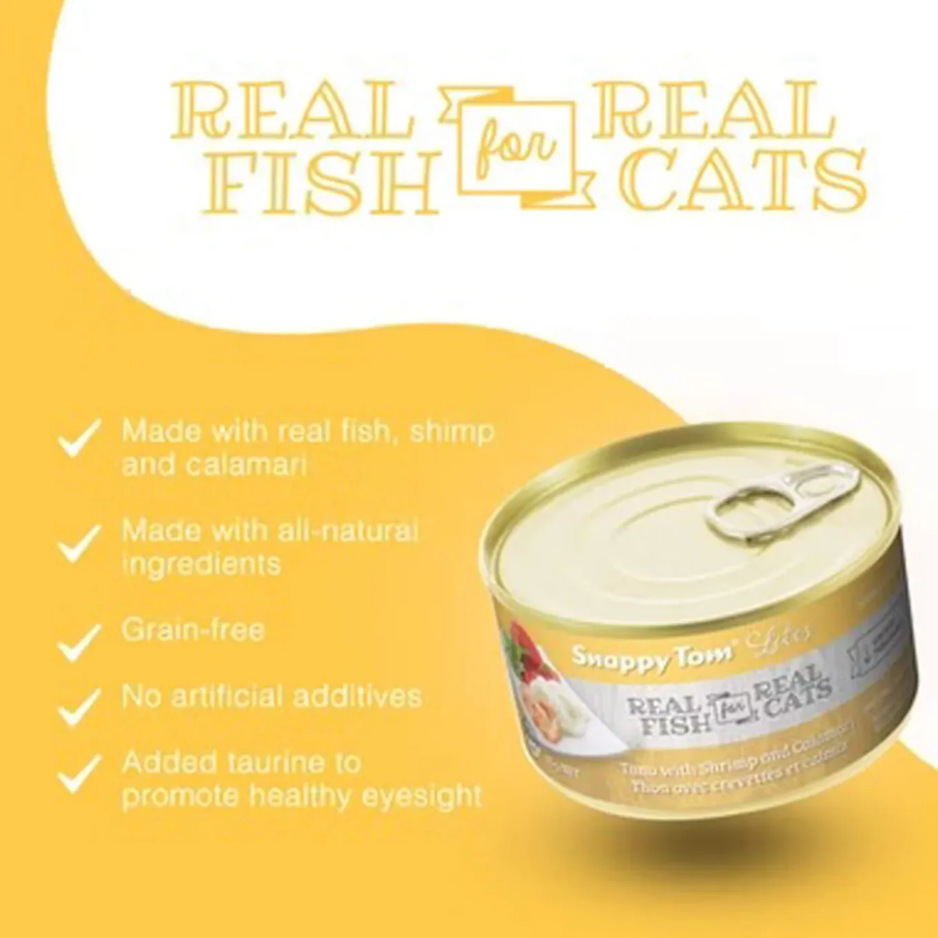 Snappy Tom Lites Grain Free Shredded Wet Cat Food