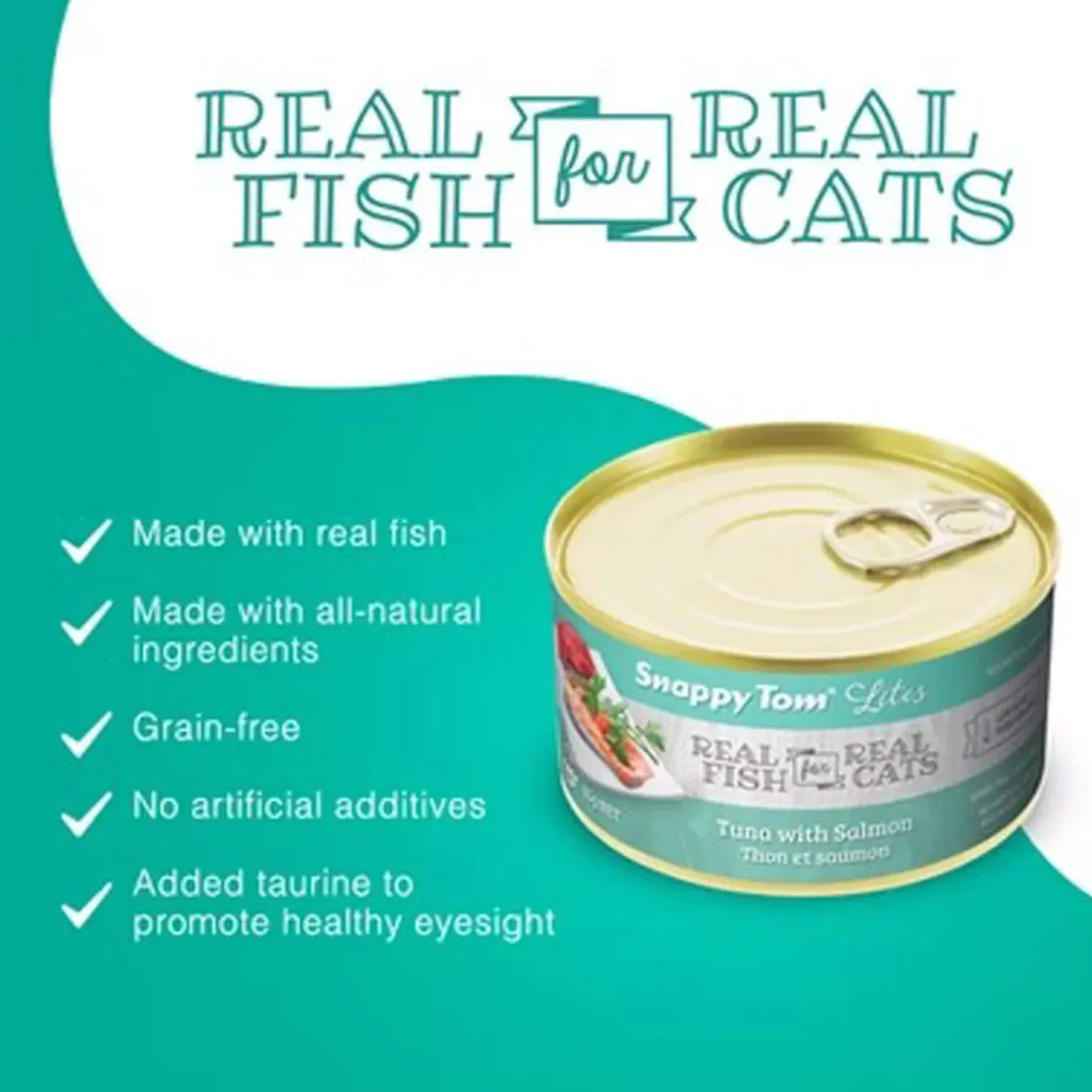 Snappy Tom Lites Grain Free Shredded Wet Cat Food