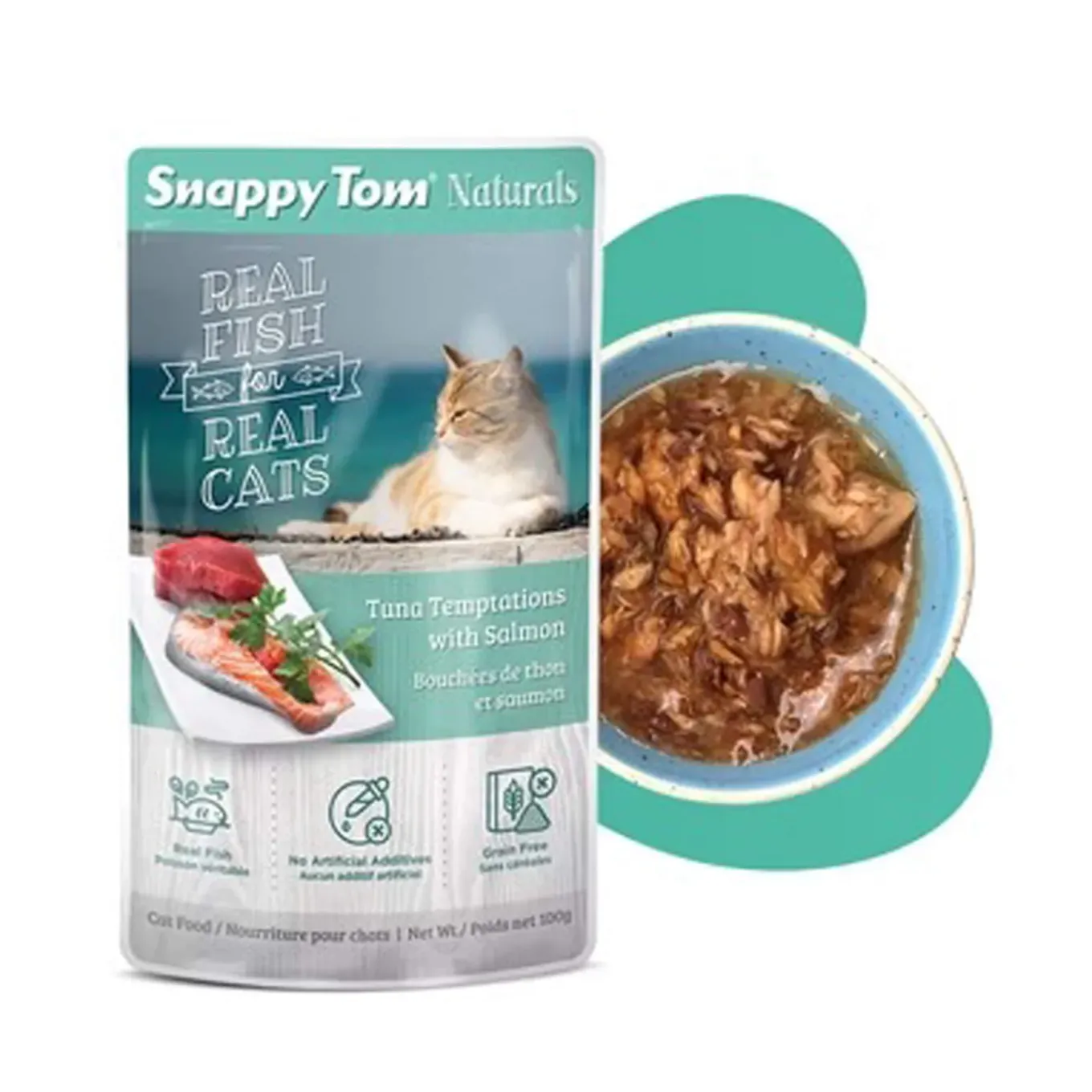 Snappy Tom Naturals Grain Free Wet Cat Food Stew Pouches