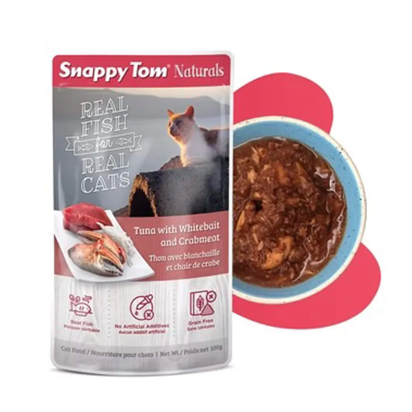 Snappy Tom Naturals Grain Free Wet Cat Food Stew Pouches