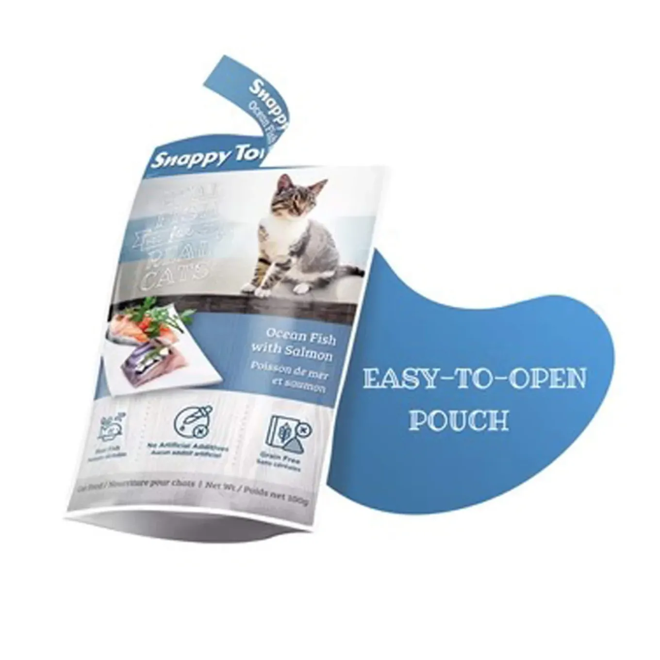 Snappy Tom Naturals Grain Free Wet Cat Food Stew Pouches