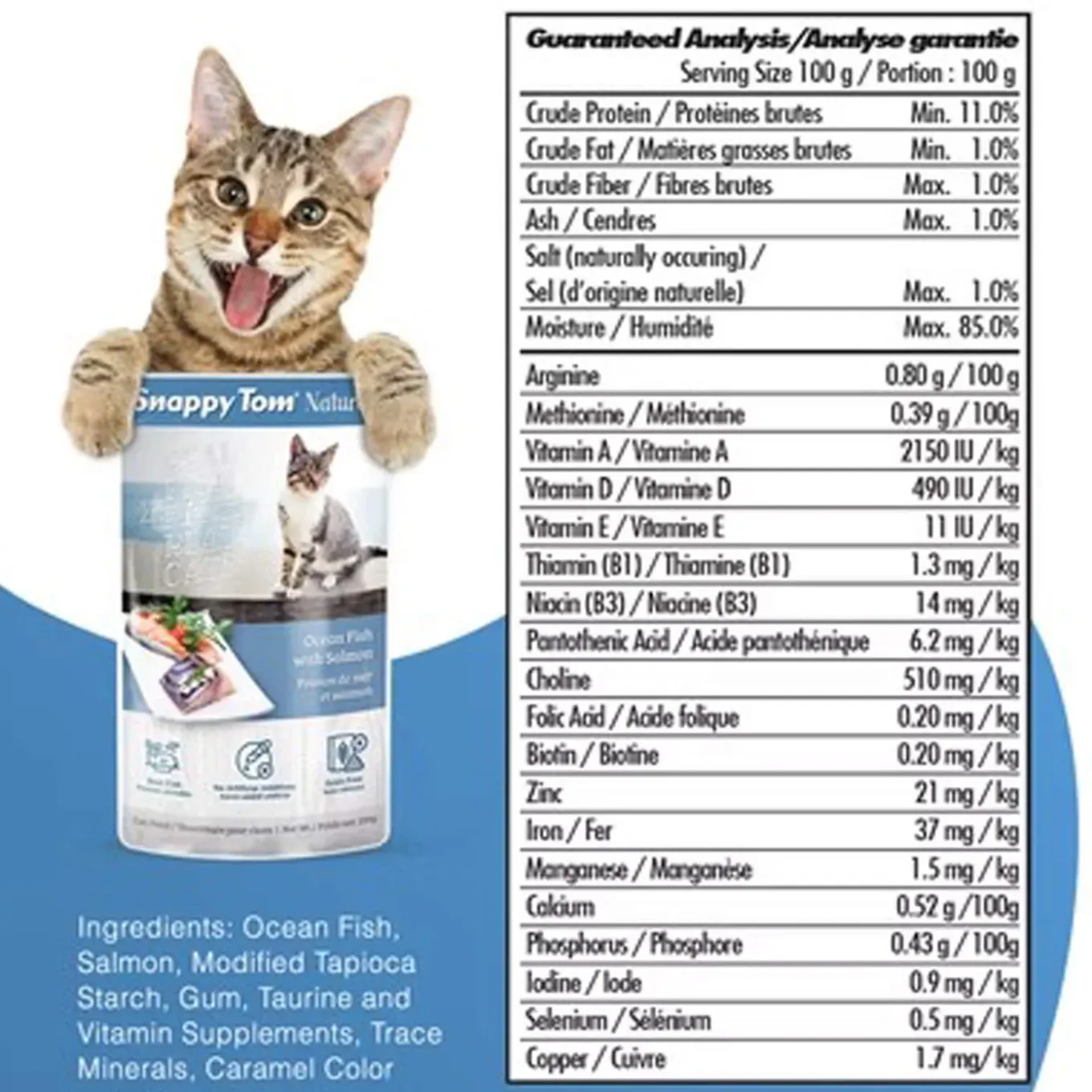 Snappy Tom Naturals Grain Free Wet Cat Food Stew Pouches