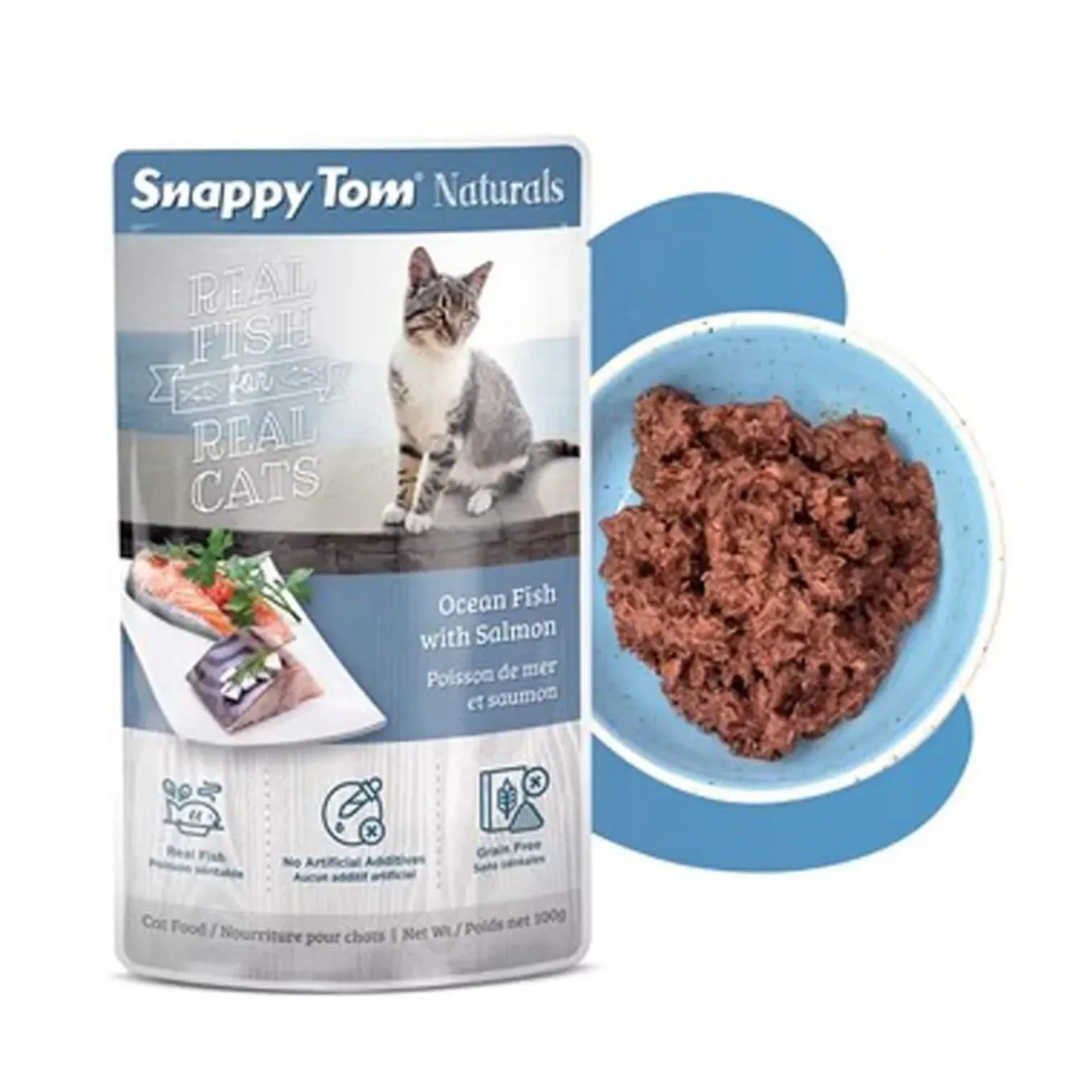 Snappy Tom Naturals Grain Free Wet Cat Food Stew Pouches