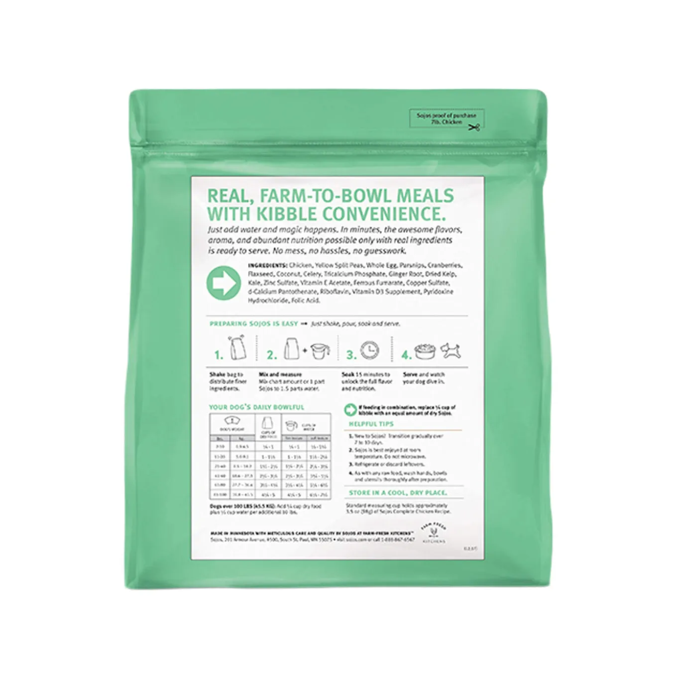 Sojos Complete Grain-Free Dog Food Mix