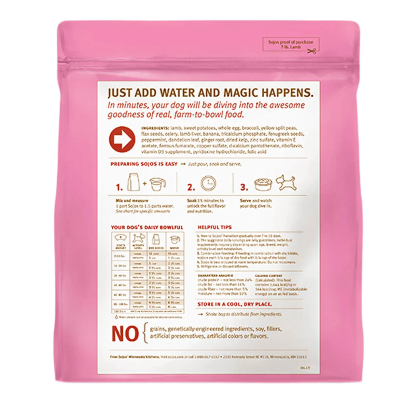 Sojos Complete Grain-Free Dog Food Mix