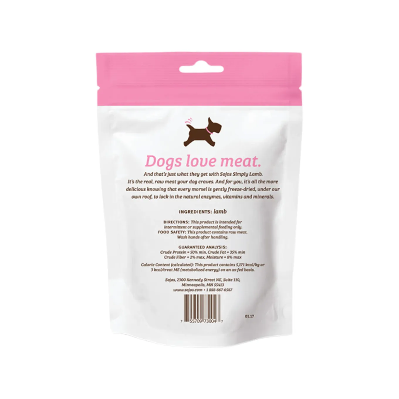 Sojos Simply Meat Freeze-Dried Raw Dog Treats